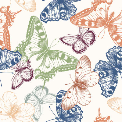 Maxence Butterflies - Wrapped Canvas Print