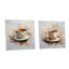 «Simple Coffee Cup - Ustensiles», ensemble de 2 verres muraux en acrylique-204852775