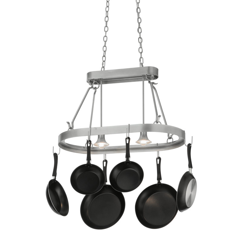 Harmony Handcrafted 2 Light Pot Rack