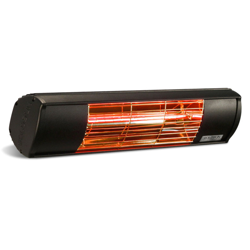 Electric Ceiling Mounted Patio Heater, Black