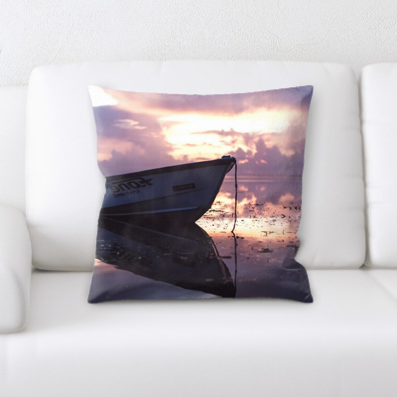 Boat Square Pillow Cover & Insert