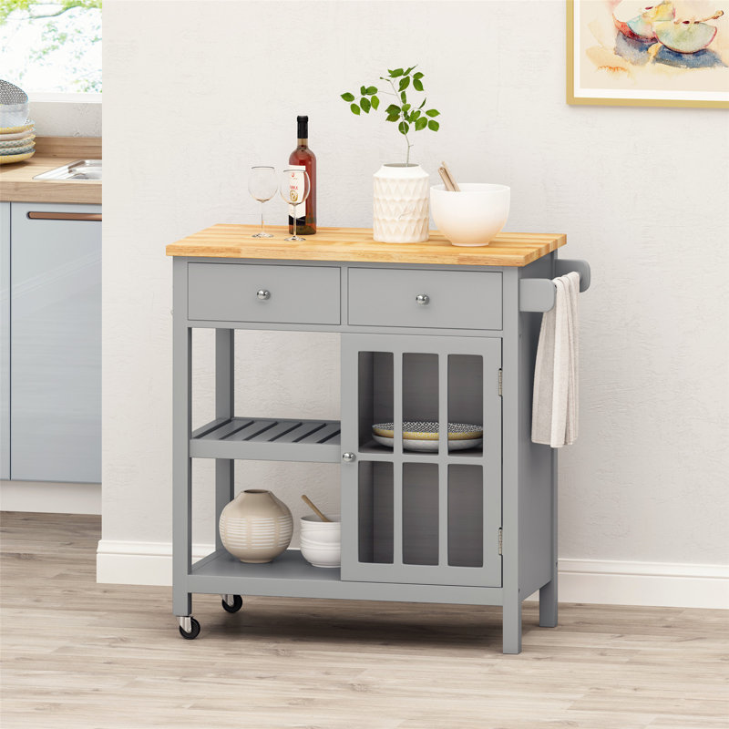 Chariot de cuisine polyvalent et élégant avec de multiples fonctions pour les cuisines compactes