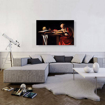 " Saint Jerome Writing 1606 " by Caravaggio Painting Print