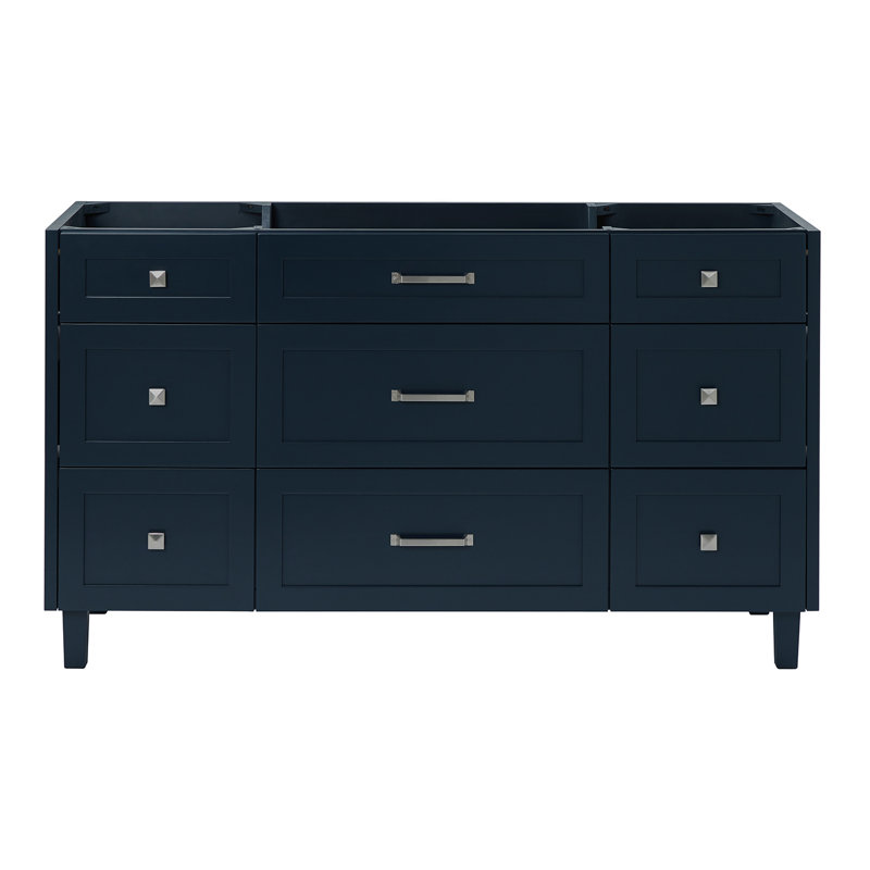 ARIEL Monroe 60 Single Bathroom Vanity Base Only, Blue