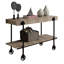 Table de canapé industrielle l 46,6 po