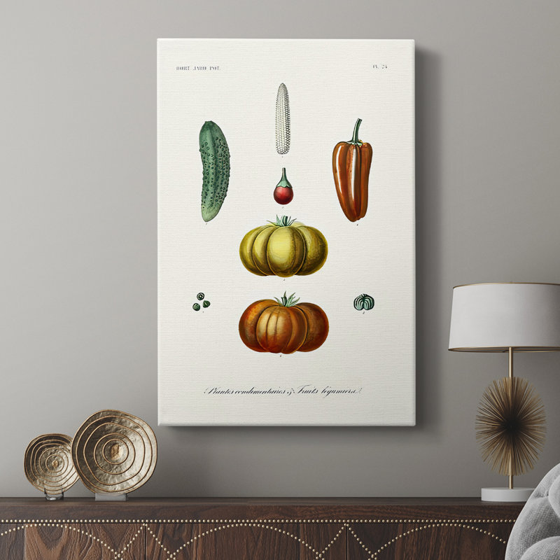 Variétés de fruits et légumes III - Cavas enveloppés de galerie, H 48 po x l 32 po