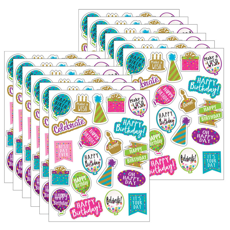 Autocollants de confettis festifs