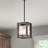 Cairns 1 - Light Lantern Rectangle Pendant with Wrought Iron Accents