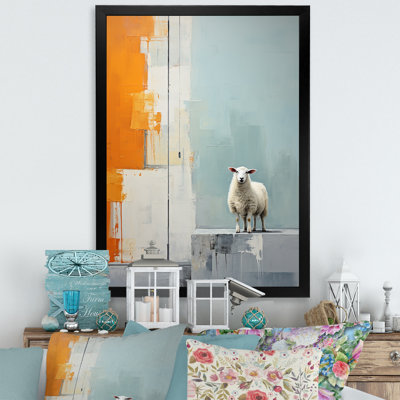 " Sheep Minimalist Cubism "