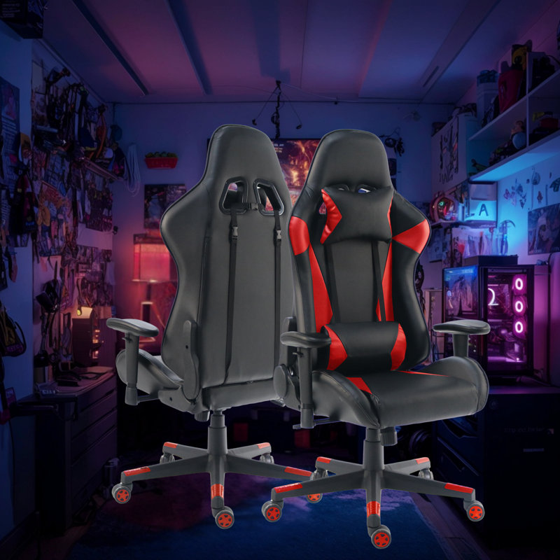 Fauteuil de jeu inclinable ergonomique Inbox, Similicuir crème