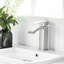 Robinet de lavabo en nickel brossé pour salle de bain - robinet à cartouche et robinet d'évier moderne noir mat en aluminium-128135575