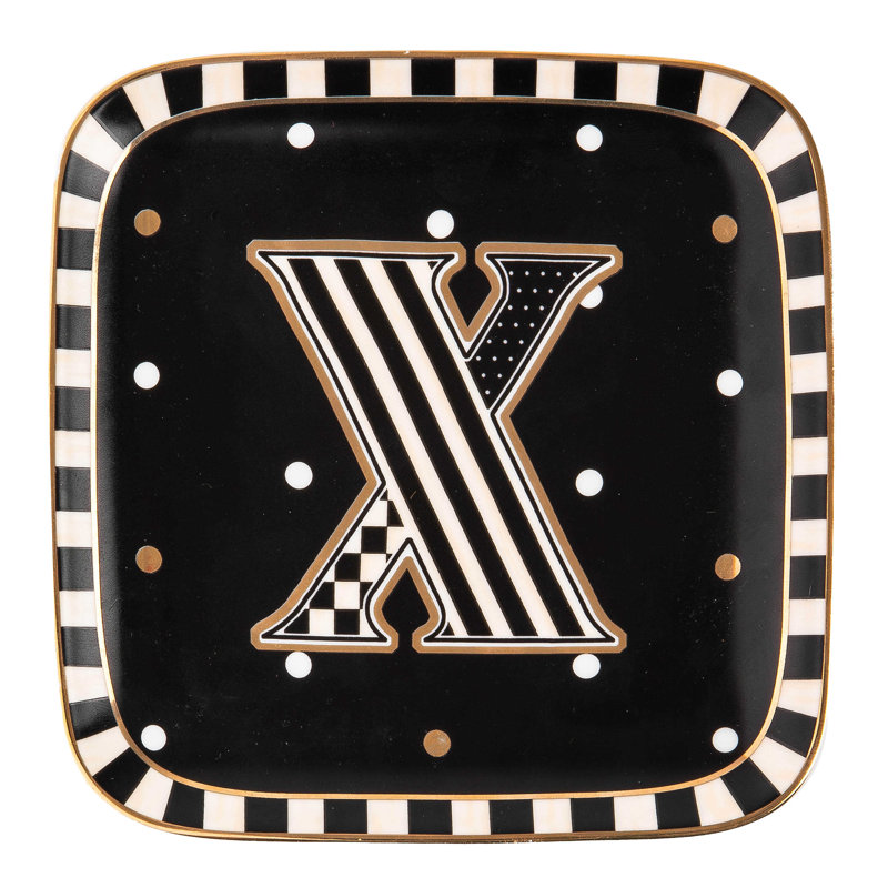 Monogram Dish - X