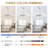  24'' White Ceiling Fan with Dimmable LED Light 3 Color Tone, 6 Speed Quiet DC Motor, App and Remote Control for Bedroom-1952076207