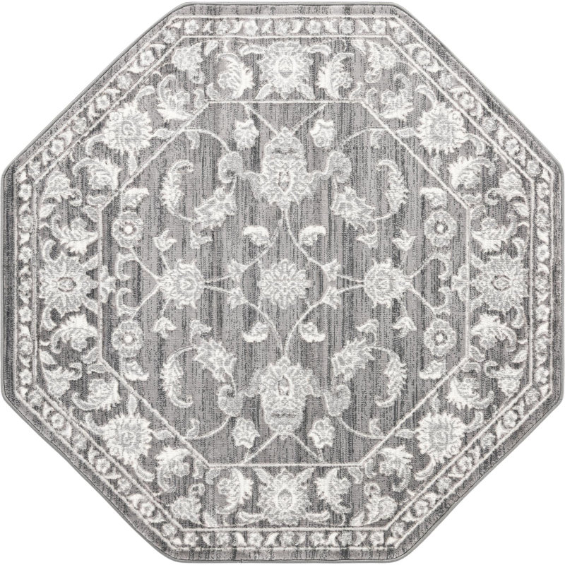 Oriental Indoor Rug, Octagon 5'3"
