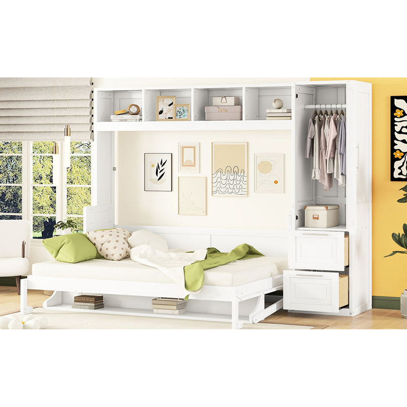 Lit Space en blanc pour grand lit - aménagement efficace et personnalisable