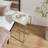 Glass Top C Table End Table