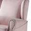 Chaise pivotante à accoudoirs roulés avec têtes de clou