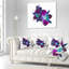 Orchidée mauve foncé sur fond blanc - imprimé floral-29961389-29963103