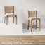 Ensemble de 6 chaises de salle à manger en bois massif avec dossier en ruppie maritime Cove-813758758