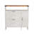 3-Door Barn Door Traie With 1 Shelf 42.7" Width