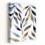 Aquarelle, feuilles, art mural abstrait contemporain-383014755