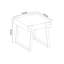 Cesidio Sled End Table