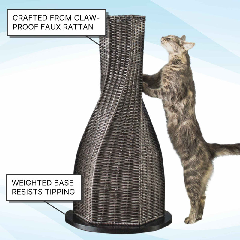 Calypso Cat Scratching Post, Smoke