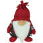 Décoration de table de Noël gnome gris anthracite et rouge «Doug»-1840991494