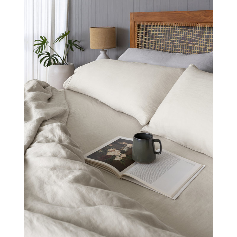 Housse de couette Baloo Living French Linen - Jeté (42 x 72), Beige