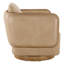 Fauteuil d'appoint rembourré et pivotant en cuir-128250136