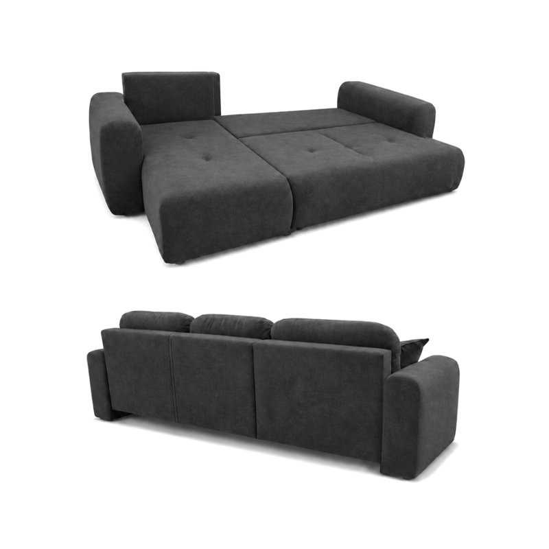 Chandara 3 Seater Sofa Bed, Left Hand Facing Corner Sofa