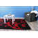 Tapis décoratif florale rouge/rouge Melendez