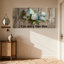 Hortensia, arrangement floral sur fond de bois rustique, ensemble de 3 impressions sur toile