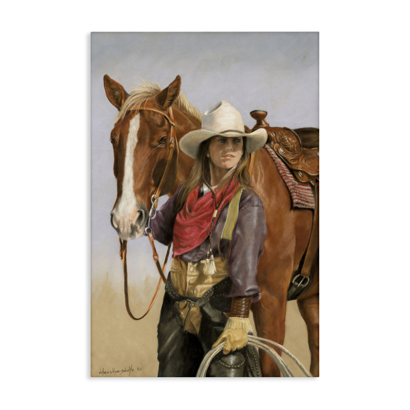 Art mural sur toile «Powerful femelle» par Victoria Schultz, H 24 po x l 16 po