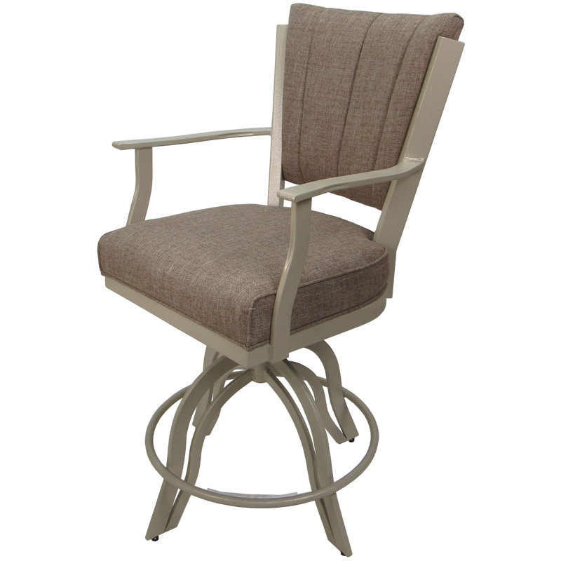 Tabourets de comptoir en métal Custom, Beige, Beige bassin, Tabouret de bar (siège d'une hauteur de 30 po)