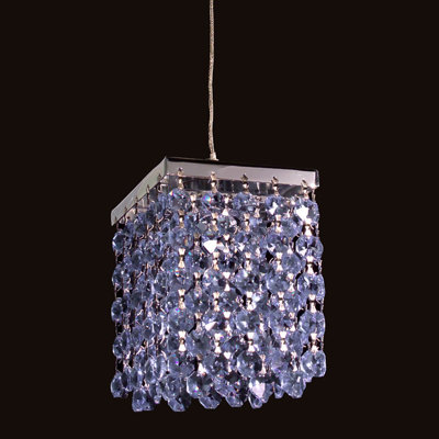 Luminaire suspendu carré 1 lumières Bedazzle