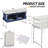 4Ft. Patio Rectangular Folding Table-2108081498