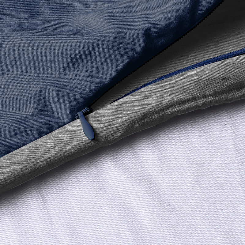 Swift Home Ultra Soft Reversible Crinkle Washed Microfiber Duvet Cover Set