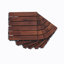 30 tuiles de terrasse en bois franc d'acacia emboîtables, 12 po x 12 po, plancher extérieur imperméable-106539235