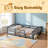 Solid Wood Floor Bed With Fence And Without Door-1742145694-1742145693