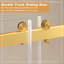 Frameless Sliding Glass Shower Doors 56-60" Width x 76"Height with 3/8"(10mm) Clear Tempered Glass, Brushed Nickel-134374521