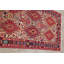 Tapis en coton beige/rouge 4 pi x 6 pi 9 po one-of-kind à la main noué la new Wales