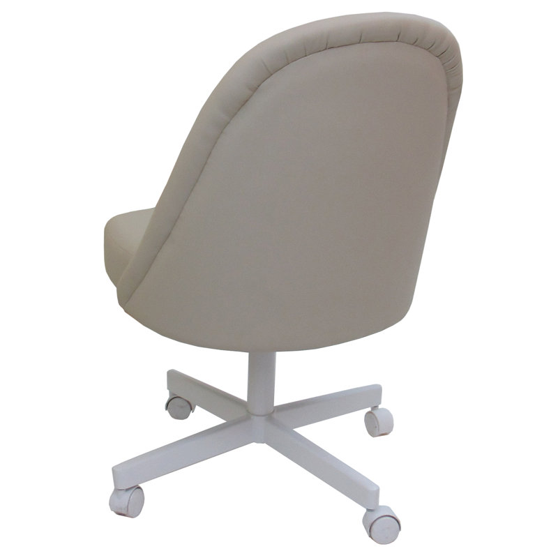 Chaise d'appoint rembourré, Blanc, Beige Océan