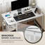Metal Base Computer Desk with Power Outlet