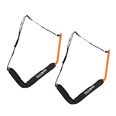 Système de rangement pour kayaks Rad Sportz - supports de rangement muraux - support d'une capacité de 150 lb (orange)