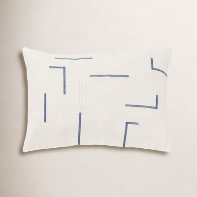 Odile Geometric Cotton Reversible Throw Pillow