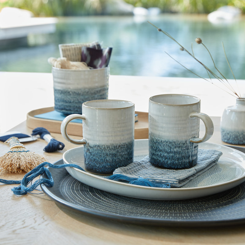 Kiln Blue Handmade Stoneware Coffee Mug
