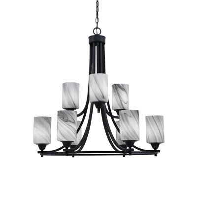 Paramount 9 Light Uplight Chandelier