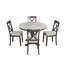 Ensemble de table de salle à manger et de chaises 5 pièces, table de cuisine en bois massif avec 4 chaises confortables pour les réunions de famille-2074379903-2074379900-2074379890-2074379901