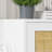 Ashari Rattan 3 Drawer Dresser, Chest of Dressers,Boho Wood Modern Dresser Drawer Chest with Wood Handles-284343288